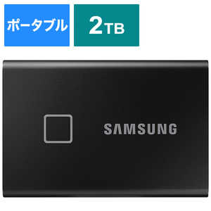 SAMSUNG 外付けSSD T7 Touch [ポｰタブル型 /2TB] MU-PC2T0K/IT ブラック