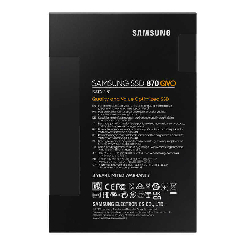 SAMSUNG SAMSUNG 内蔵SSD 870QVO｢バルク品｣ MZ-77Q2T0B/IT MZ-77Q2T0B/IT