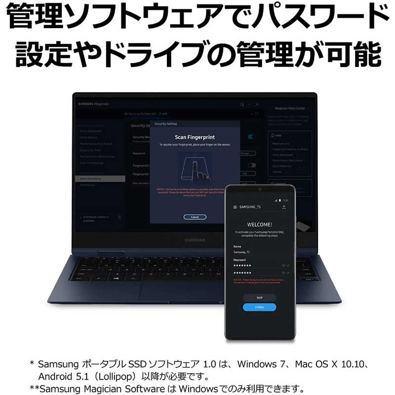 SAMSUNG SAMSUNG ポータブルSSD　ブルー MU-PE1T0R-IT MU-PE1T0R-IT