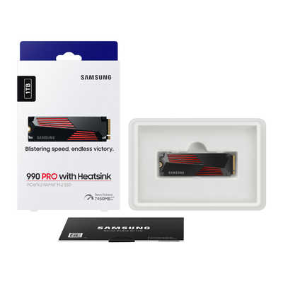 SAMSUNG PCIe 4.0 NVMe M.2 SSD 990 PRO 1TB ヒートシンクモデル