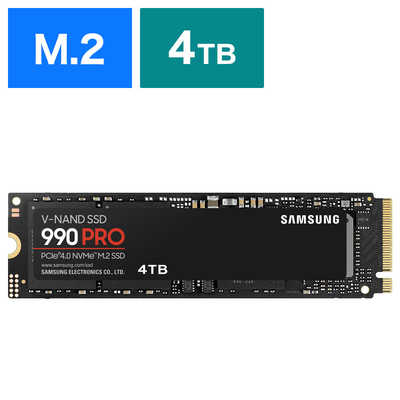 SAMSUNG 内蔵SSD PCI-Express接続 990 PRO ［4TB /M.2］ MZV9P4T0BIT