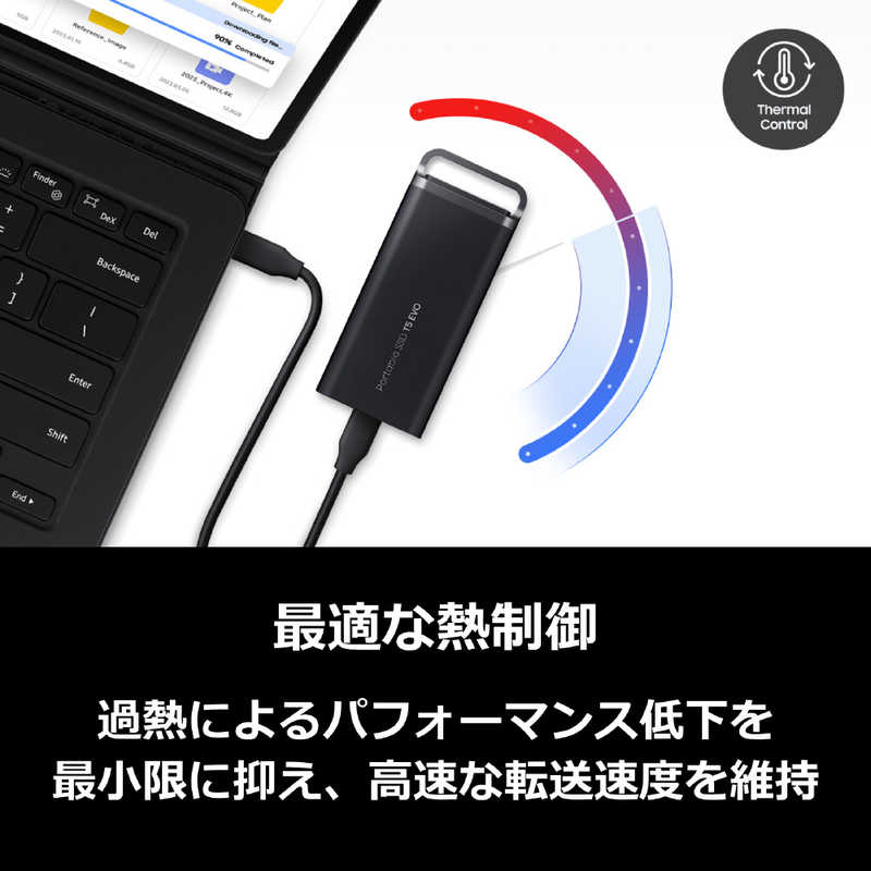 SAMSUNG SAMSUNG Portable SSD T5 EVO ［ポータブル型］ MU-PH4T0S-IT MU-PH4T0S-IT
