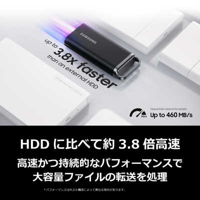 SAMSUNG Portable SSD T5 EVO ［ポータブル型］ MU-PH8T0S-IT の通販