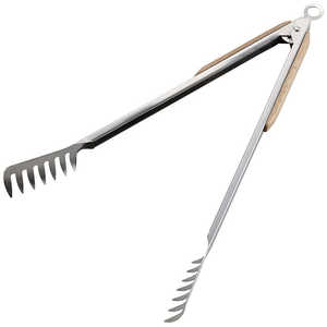 キャプテンスタッグ BBQ ウッドグリップパスタトング 35cm UG-3231