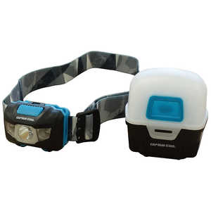 キャプテンスタッグ ギガフラッシュ LEDヘッドライト 防水ケース付 ［LED /単4乾電池×3］ UK-4028