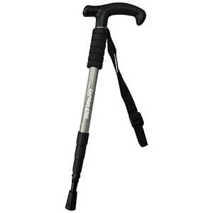 キャプテンスタッグ FEEL BOSCO トレッキングステッキ Tグリップコンパクト 4段スライド式 (幅長さ850?950mm) シルバー UM-2313 キャプテンスタッグ FEEL BOSCO トレッキングステッキ Tグリップコンパクト 4段スライド式 (幅長さ850?950mm) シルバー UM-2313