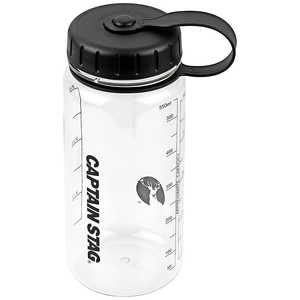 キャプテンスタッグ ウォーターボトル ライス目盛り付 ［550ml］ ブラック UE-3384