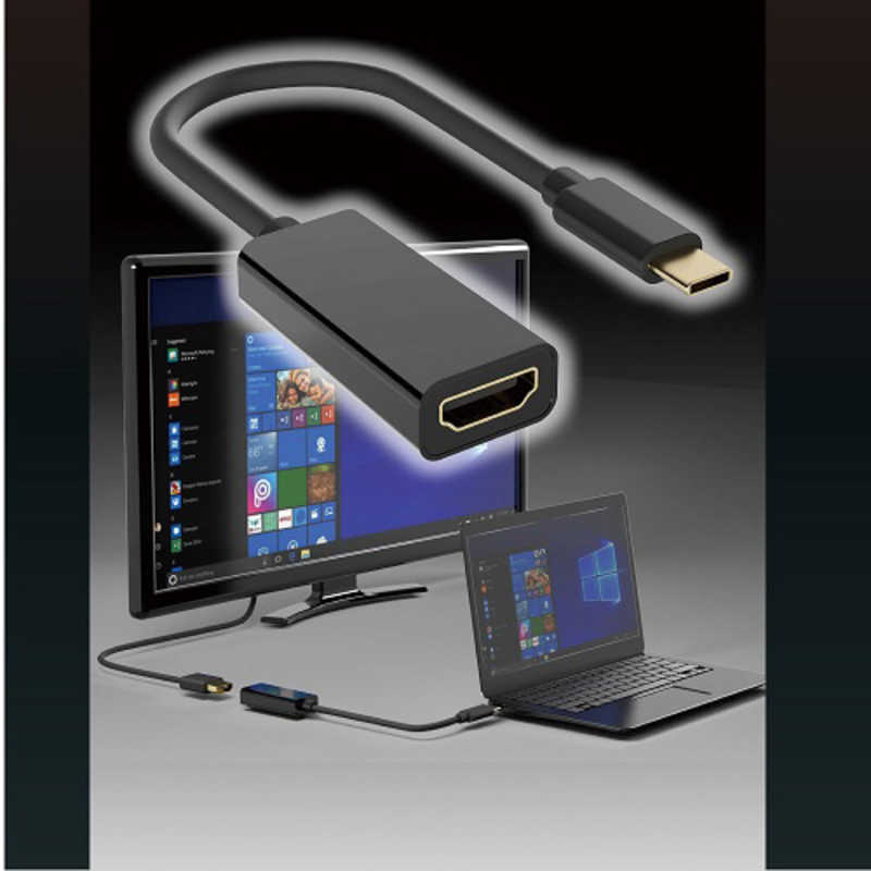 AREA AREA [USB-C → HDMI]変換アダプタ MS-DPAH1 ブラック MS-DPAH1 ブラック