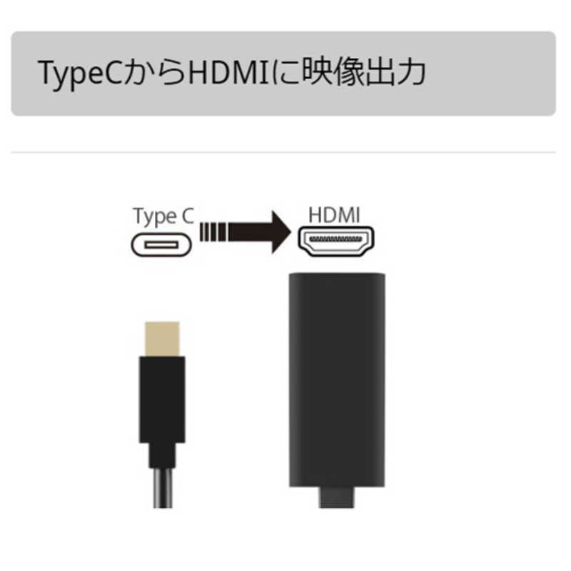 AREA AREA [USB-C → HDMI]変換アダプタ MS-DPAH1 ブラック MS-DPAH1 ブラック