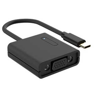 AREA ［USB-C → VGA］変換アダプタ Spider CV　ブラック MS-DPAV1