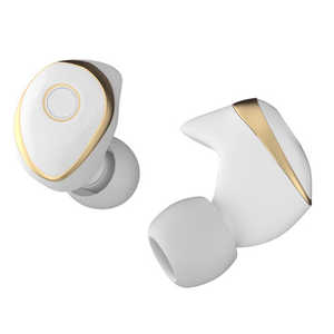 AREA フルワイヤレスイヤホン True Wireless Kyo-ons WG ホワイト&ゴールド MS-TW01-WG