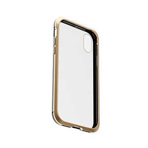 AREA 両面ガラスとバンパーでフル保護 360STRONG iPhone XS/Xケース　ゴールド・ブラック MSB2GXSBG