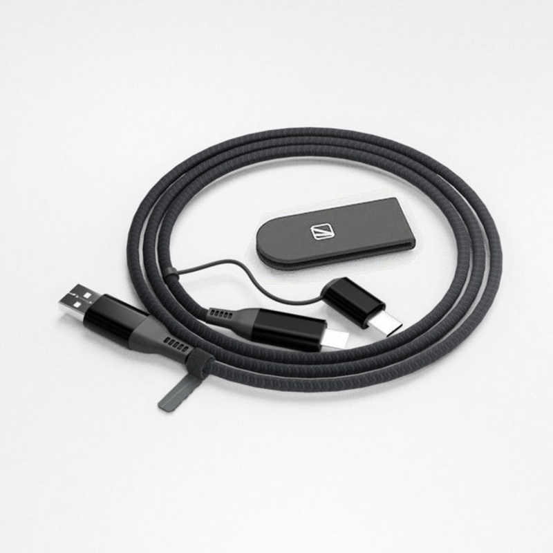 AREA AREA TypeC/MicroUSB 2in1ケーブル エアリア ブラック MS-UAMC12-BK MS-UAMC12-BK