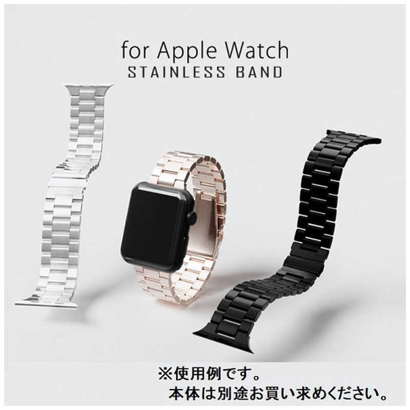 AREA AREA プレミアムなステンレスバンド for Apple Watch 44/42mm バンド長調節可能 調整工具付き エアリア ローズゴールド MSAW44STNRG MSAW44STNRG