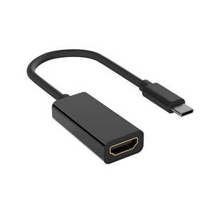 AREA 映像変換アダプタ ［USB－C オス→メス HDMI］ 4K対応 ブラック MS-DPAH1(B)