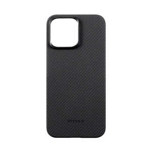 PITAKA MagEZ Case 4 for iPhone 15 Pro Max(6.7インチ) アラミド繊維ケース ［Black/Grey Twill］ 600D ブラック KI1501PMA
