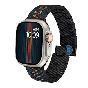 PITAKA Apple watch用 カーボンファイバーウォッチバンド ［38/40/41mm ＆ 40/42/45/49mm］ Rhapsody AWB2308