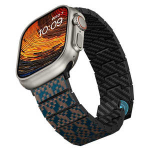 PITAKA Apple watch用 カーボンファイバーウォッチバンド ［38/40/41mm ＆ 40/42/45/49mm］ Stairs AWB2309