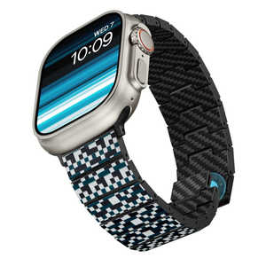 PITAKA Apple watch用 カーボンファイバーウォッチバンド ［38/40/41mm ＆ 40/42/45/49mm］ Mosaic AWB2310