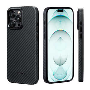 PITAKA MagEZ Case 4 Pro for iPhone 15 Pro(6.1インチ) アラミド繊維ケース ［ Twill］ 1500D Black/Grey KI1501PP
