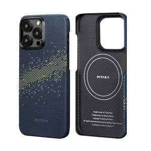 PITAKA MagEZ Case 4 for iPhone 15 Pro(6.1インチ) アラミド繊維ケース ［Starpeak ］ 1500D Milky way galaxy KI1501PMYG