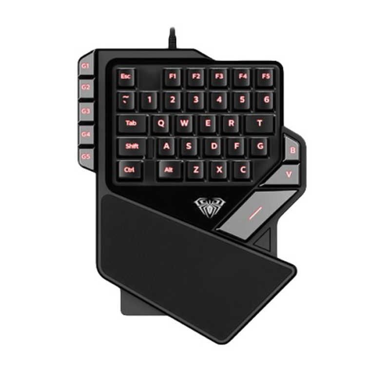 AREA AREA ゲーミングキーボード　片手用　ブラック AS-K2 AS-K2
