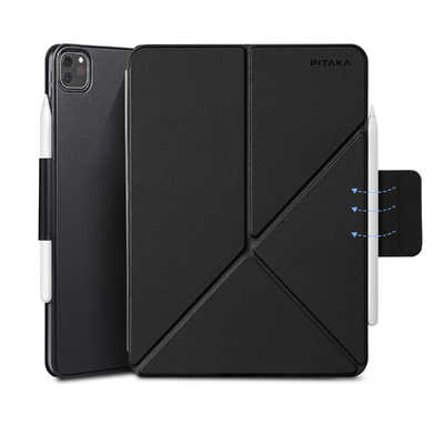 iPad本体 SAYAKA PITAKA iPad Pro/Air 画面カバー MagEZ Folio2 ブラック FOL2301 の