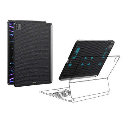 PITAKA 11インチ iPad Pro ケース (第4世代/第3世代) MagEZ Case