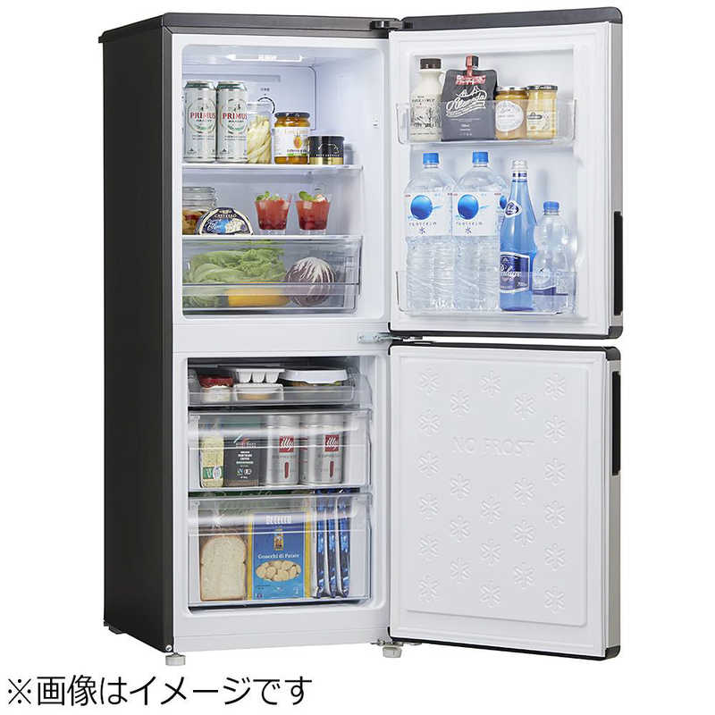 ORIGINALSELECT ORIGINALSELECT 冷蔵庫 2ドア URBAN CAFE SERIES ステンレスブラック 右開き 148L 直冷式 JR-XP2NF148E-XK JR-XP2NF148E-XK
