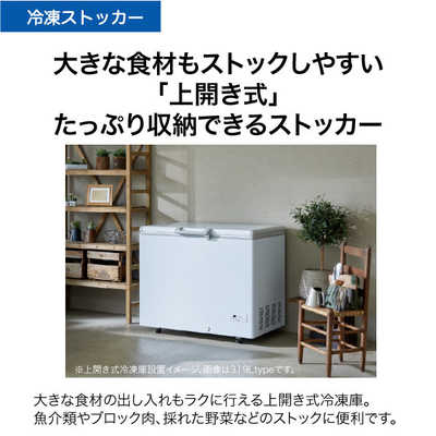 ハイアール 冷凍庫[1ドア/上開き/319L] JF-MNC319A ホワイト の通販