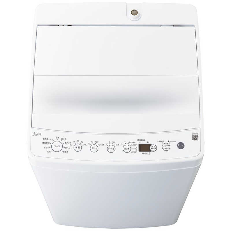 ORIGINALBASIC ORIGINALBASIC 全自動洗濯機 洗濯4.5kg BW-45A-W ホワイト BW-45A-W ホワイト