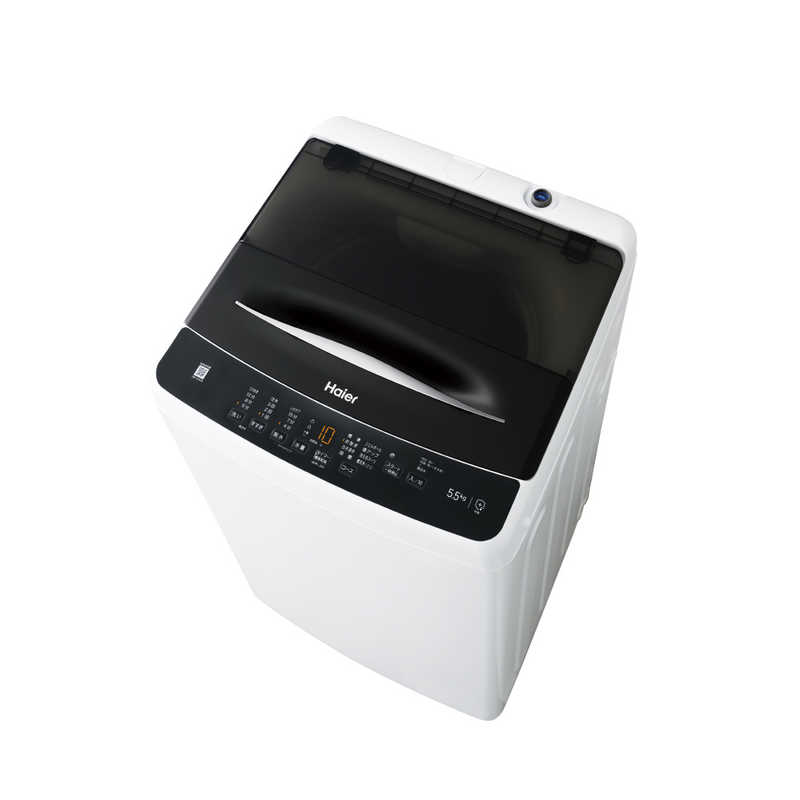 ハイアール ハイアール 全自動洗濯機 洗濯5.5kg JW-U55A-K ブラック JW-U55A-K ブラック