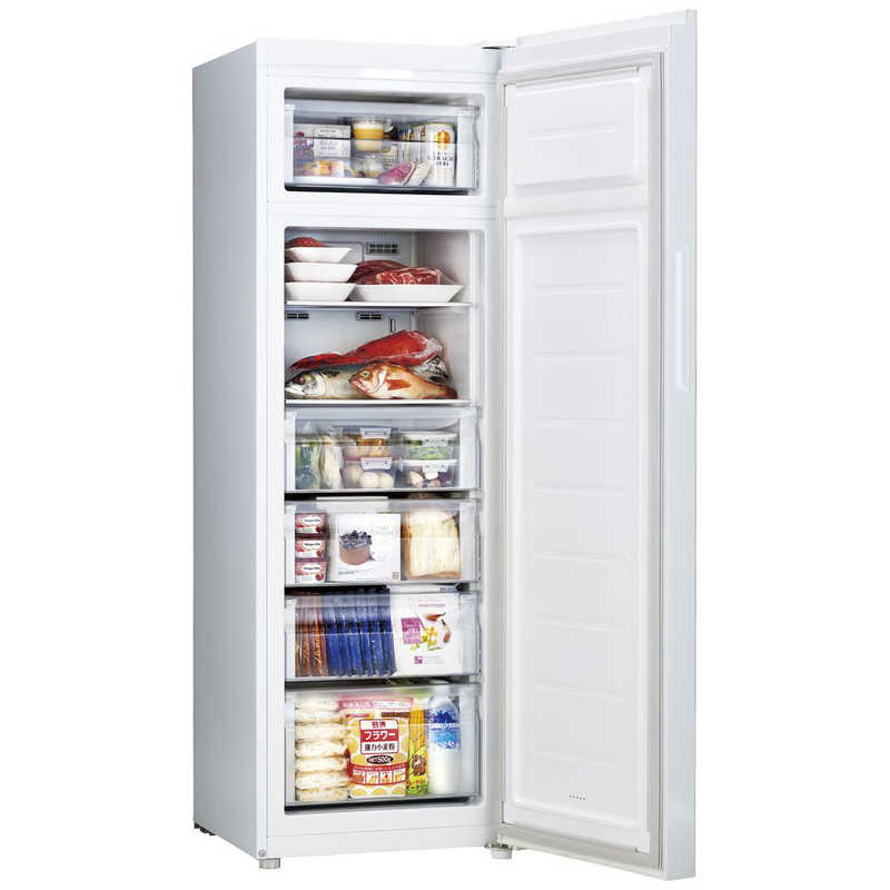 ハイアール ハイアール 冷凍庫 1ドア 右開き 168L JF-NUF168A-W ホワイト JF-NUF168A-W ホワイト