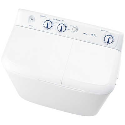 ★美品!!お届け可！★2022年製 ハイアール 4.5㎏ 二槽式洗濯機 JW-W45F ハイアール 二槽式洗濯機 洗濯4.5kg JW-W45F-W ホワイト の通販