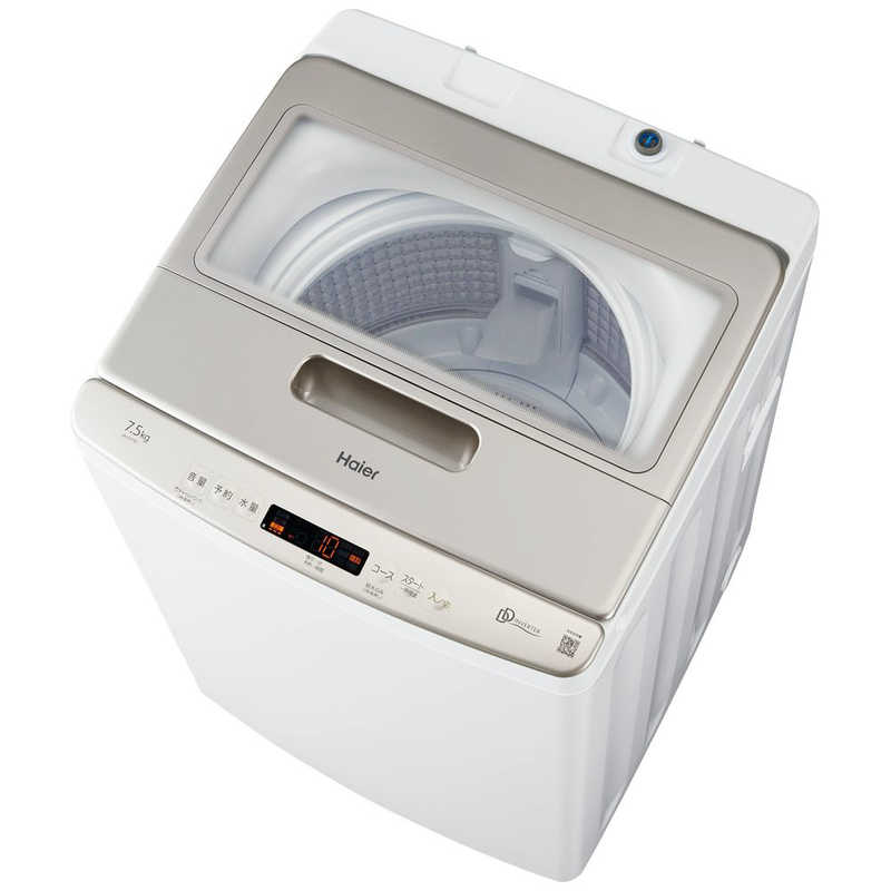 ハイアール ハイアール 全自動洗濯機 インバーター 洗濯7.5kg  JW-LD75C-W ホワイト JW-LD75C-W ホワイト