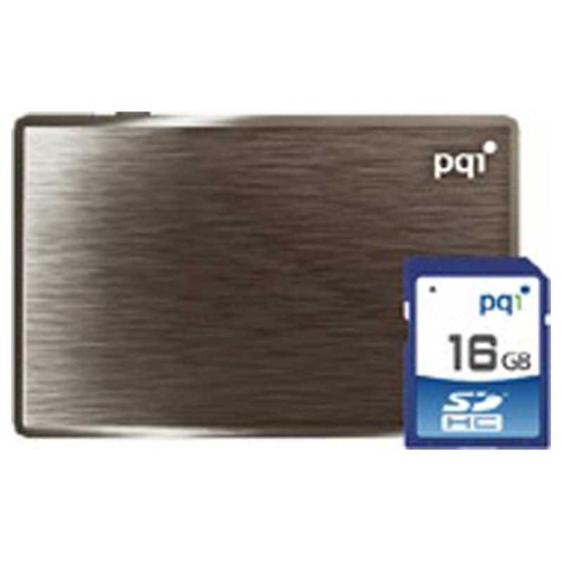 PQIジャパン PQIジャパン PQI Air Drive（Wi-Fi対応SDカードリーダー／16GB・SDHCカード付き）　PQ-AIRDRIVEG16 PQAIRDRIVEG16 PQAIRDRIVEG16