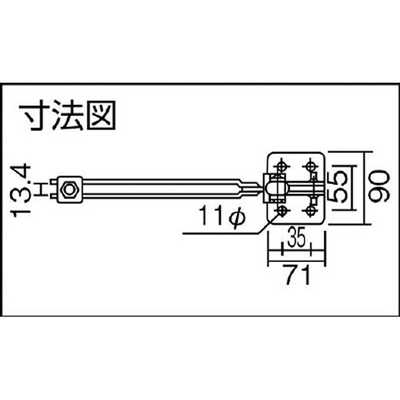 大阪角田興業 ハンドル立型トグルクランプ No.J2-B KCJ2B の通販