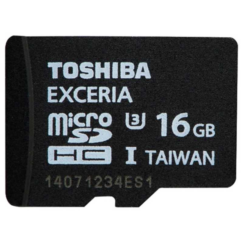 東芝　TOSHIBA 東芝　TOSHIBA 16GB・UHS Speed Class3（UHS-I）対応microSDHCカード（SDHC変換アダプタ付）　MUH-B016G[生産完了品　在庫限り] MUH-B016G MUH-B016G