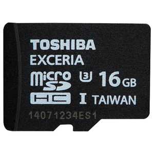 東芝　TOSHIBA 16GB・UHS Speed Class3（UHS-I）対応microSDHCカード（SDHC変換アダプタ付）　MUH-B016G[生産完了品　在庫限り] MUH-B016G