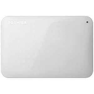 東芝　TOSHIBA 外付けHDD ホワイト [ポータブル型 /500GB] HD-AC50GW