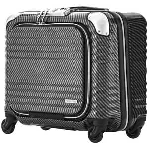 レジェンドウォーカー スーツケース 横型四輪ファスナータイプビジネスキャリー BLADE(ブレイド) ラフカーボンブラックシルバー [TSAロック搭載 /32L /2泊～3泊] 6206-44-R-BKSL