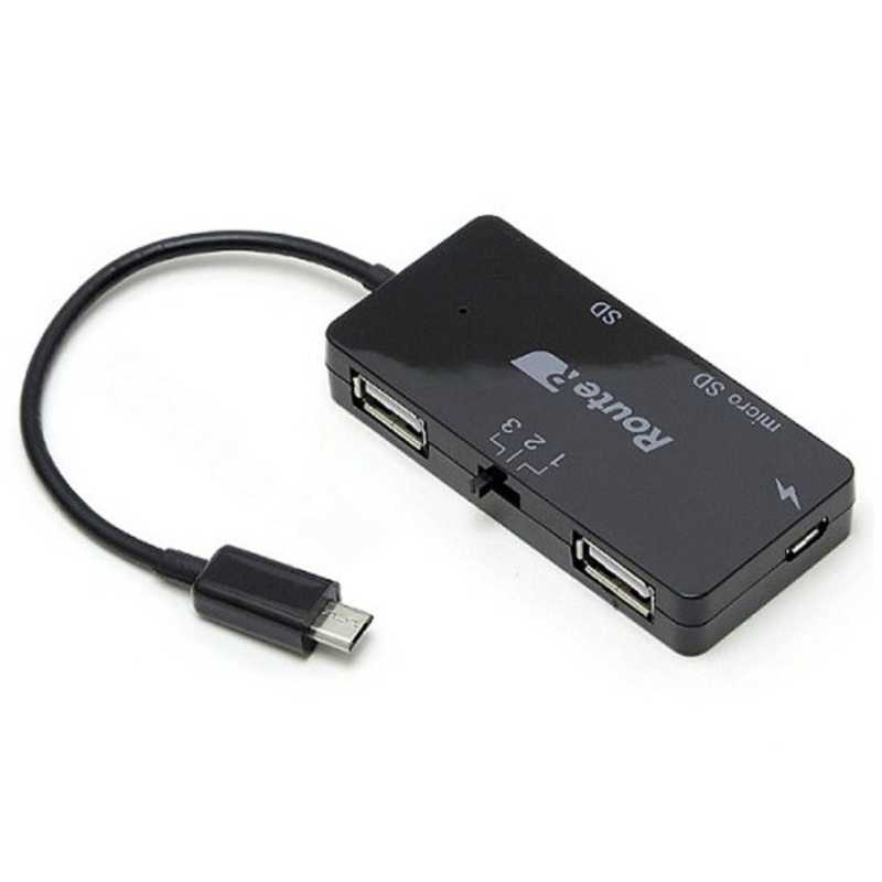 ルートアール ルートアール カードリーダー microSD/SDカード専用 (USB2.0/1.1) RUH-OTGU2CR+C RUH-OTGU2CR+C