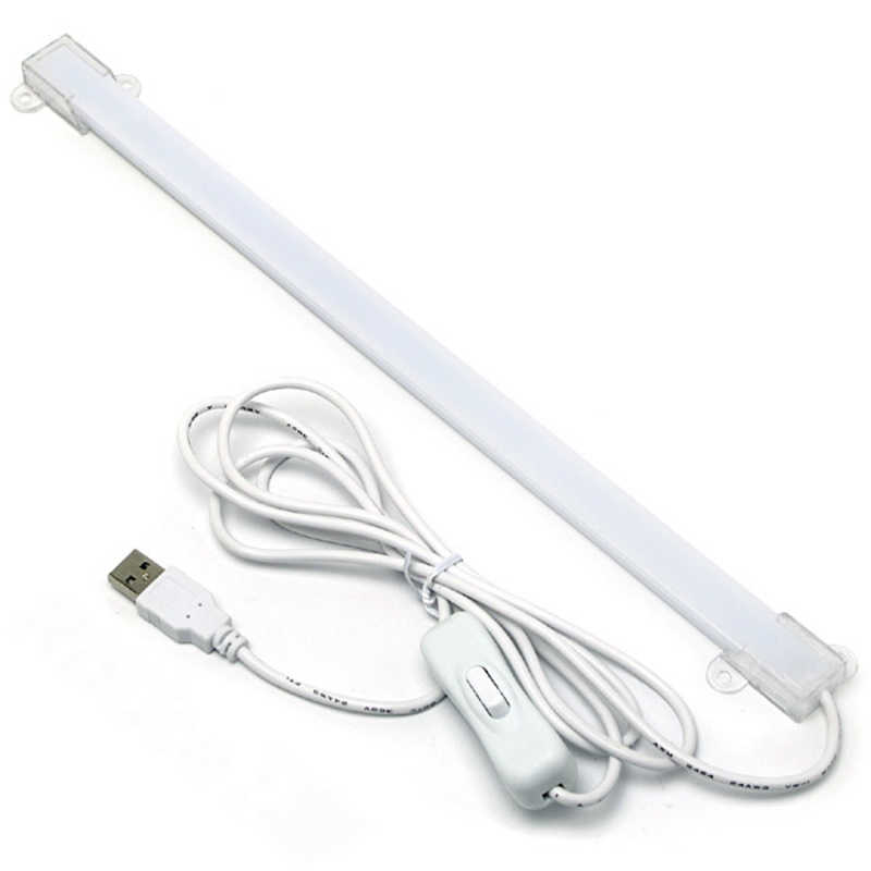 ルートアール ルートアール USB LEDバーライト 拡散カバータイプ スイッチ付 電球色 ホワイト RL-BAR30LD RL-BAR30LD