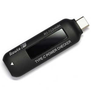 ルートアール 〔USB-C〕 双方向・通電方向表示 USB Type-C電圧・電流チェッカー ブラック RT-TC3VABK ブラック