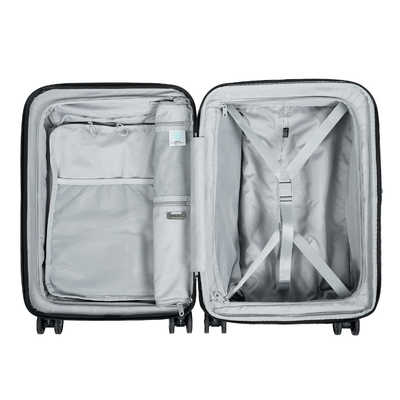 A.L.I　スーツケース ジッパータイプ 宿泊目安：1〜3日間 037L 拡張機能搭載 ワンタッチフロントオープン キャスターストッパー ブラック　PIF-8811-18W A.L.I スーツケース ジッパータイプ 宿泊目安：1～3日間 037L 拡張機能