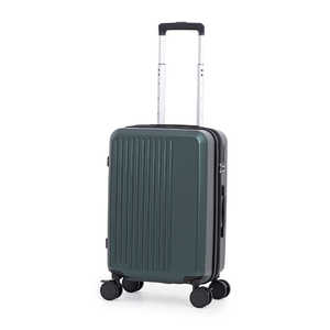 A.L.I スーツケース ジッパータイプ 宿泊目安：1～3日間 036L 機内持ち込みサイズ 圧縮キャリー 拡張機能搭載 マットグリーン ALI-6040AK-18W