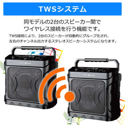 CICONIA デスクトップスピーカー ブルートゥーススピーカー