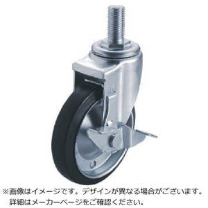 ユーエイキャスター ユーエイ ねじ込み式 自在 キャスター ゴム 車輪径100mm ストッパー付き Jタイプ SJT-S型 ネジ寸法M16×40ピッチ2 SJT100WSM1640 ユーエイキャスター ユーエイ ねじ込み式 自在 キャスター ゴム 車輪径100mm ストッパー付き Jタイプ SJT-S型 ネジ寸法M16×40ピッチ2 SJT100WSM1640