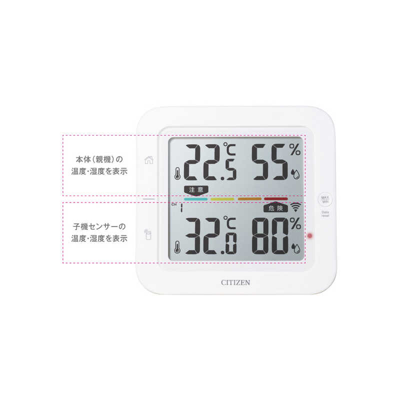 シチズンシステムズ シチズンシステムズ コードレス温湿度計（マルチチャンネル対応） THM527 THM527