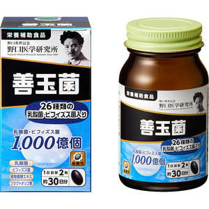 野口医学研究所 善玉菌 60粒(約30日分)【栄養補助食品】 